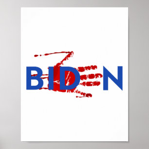 Poster Impeach Biden Bloody Skeleton Halloween