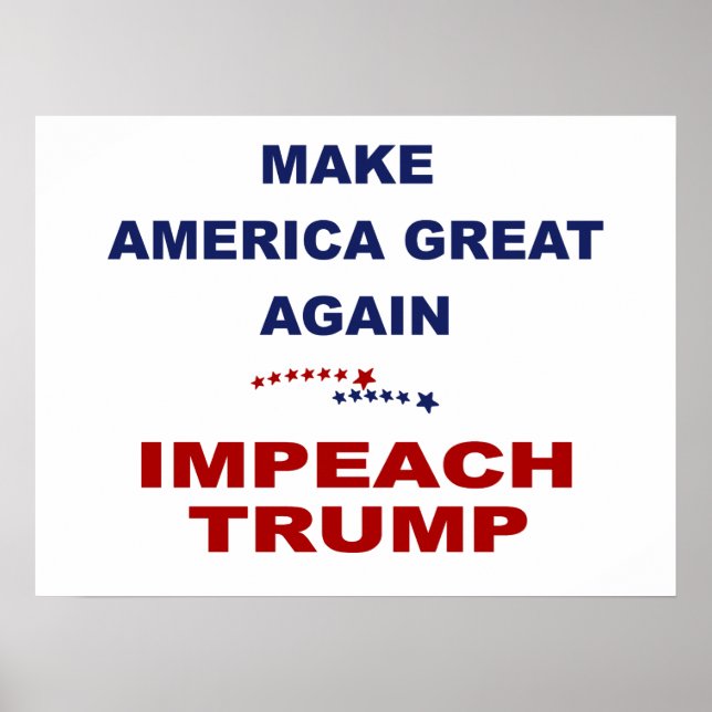 Pôster Impeach Trump (Frente)