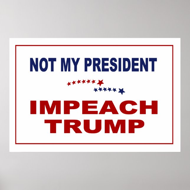 Pôster Impeach Trump (Frente)