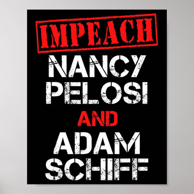 Poster Impeachment de Nancy Pelosi Impeachment de Adam Sc (Frente)