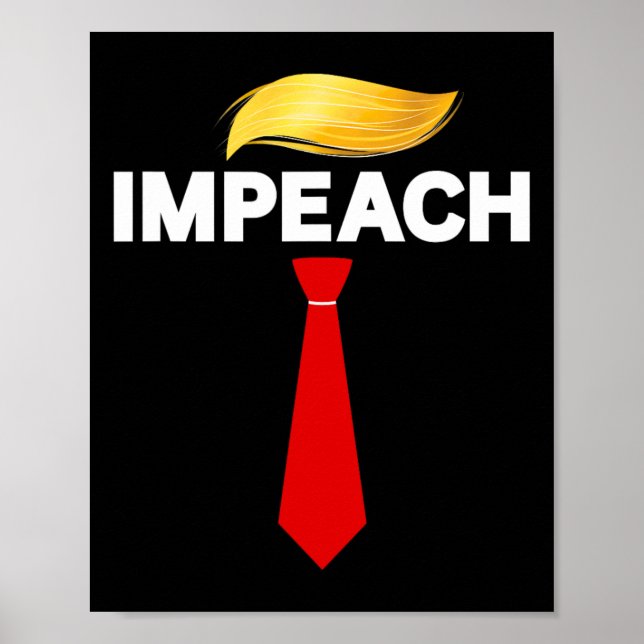 Poster Impeachment de Trump Protesto Contra Trump (Frente)