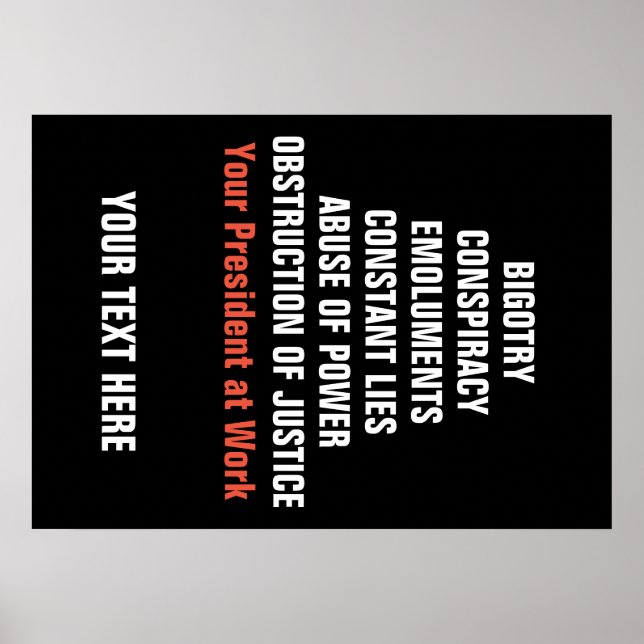 Pôster Impedimento de Obstrução Emolumentos de Colusão Bi (Frente)