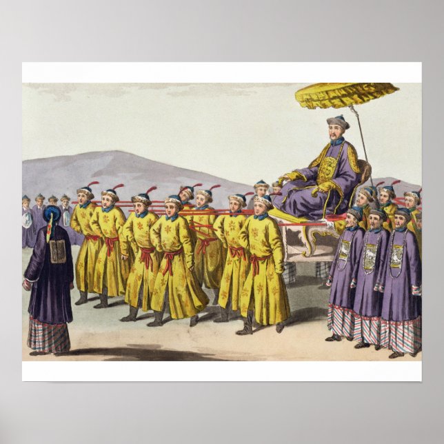 Pôster Imperador Ch'ien Lung transportado em Triumph, pla (Frente)