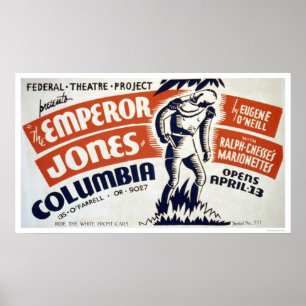 Pôster Imperador de Eugene ONeill WPA 1937