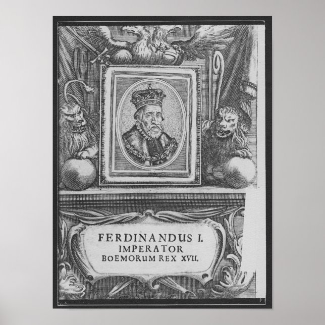 Poster Imperador Ferdinand I, Rei da Boêmia (Frente)