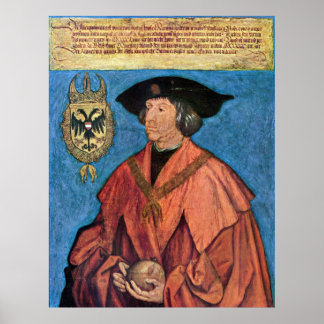 Poster Imperador Maximilian I - Albrecht Durer - c1519