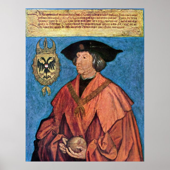 Poster Imperador Maximilian I - Albrecht Durer - c1519 (Frente)