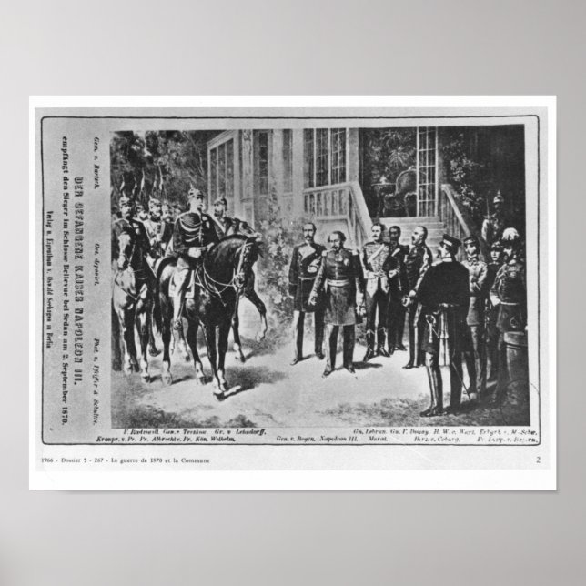 Poster Imperador Napoleão III e Kaiser Wilhelm I (Frente)