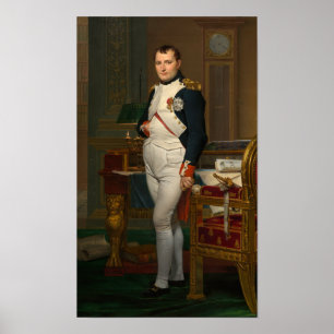 Pôster Imperador Napoleon em seu estudo no Tuileries