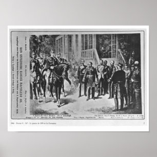 Poster Imperador Napoleon III e Kaiser Wilhelm mim