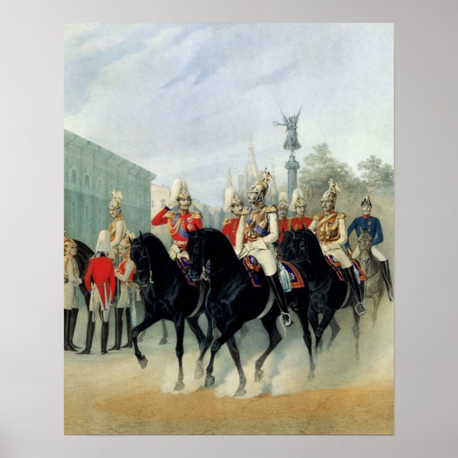 Poster Imperador Nicholas I e Grão-Duque Alexander (Frente)