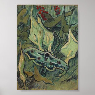 Poster Imperador ou Excelente Peacock Moth Van Gogh Fine