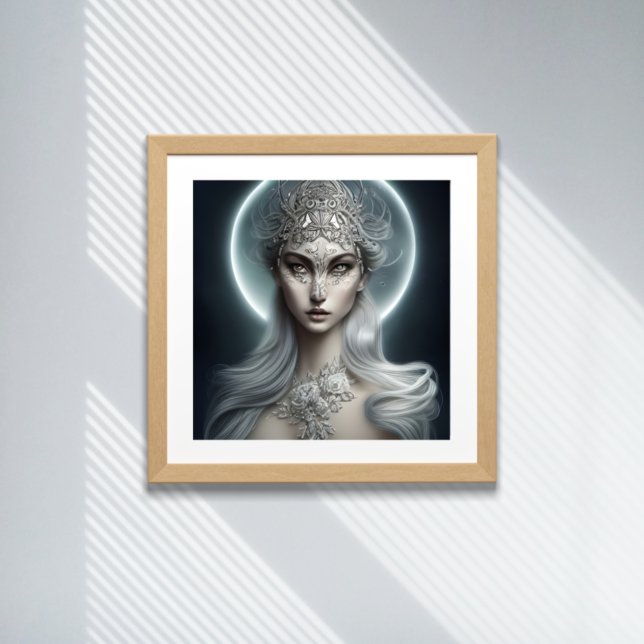 Poster Imperatriz da Lua Mulher Bonita Arte Digital (Criador carregado)