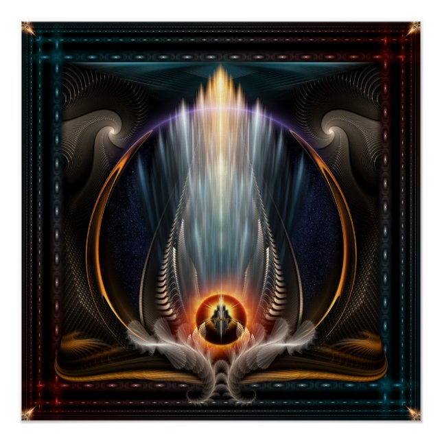 Pôster Imperial View Fractal Art Perfect Poster (Frente)