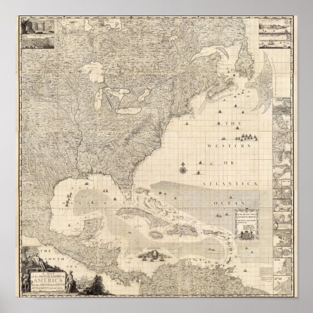 Pôster Império Britânico Composto na América (Frente)