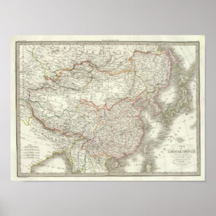 Poster Império Chinois, Japon - império chinês e Japã