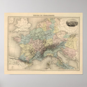 Poster Império de Charlemagne