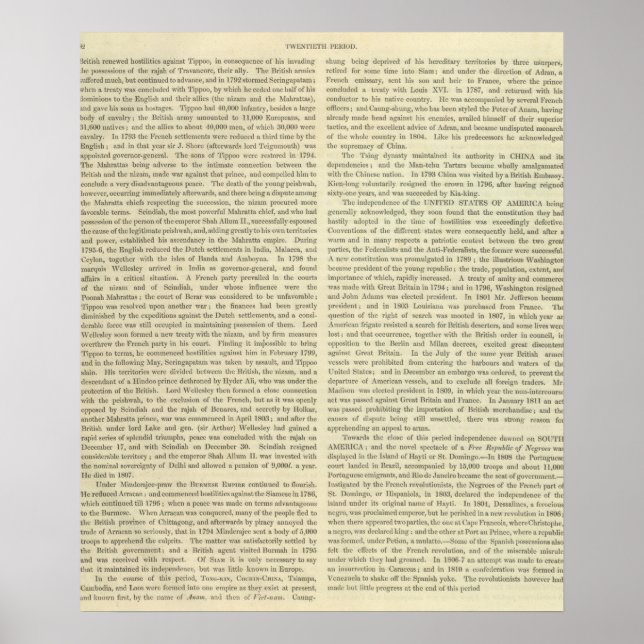 Pôster Império de Napoleão Bonaparte 1811 AD (Frente)