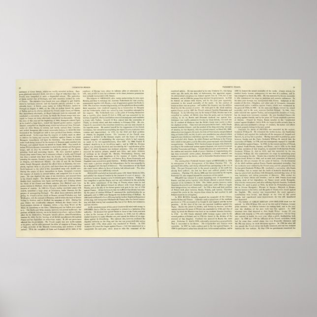 Pôster Império de Napoleão Bonaparte 1811 AD 4 (Frente)