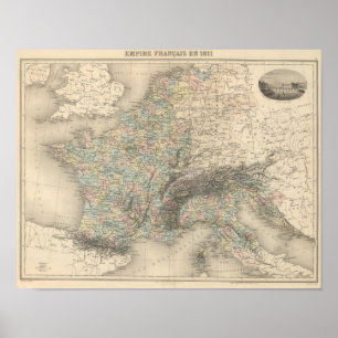 Poster Império francês em 1811