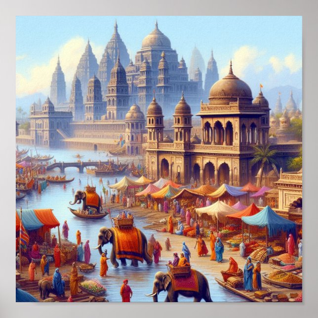 Poster Império Gangaridai antigo (Frente)