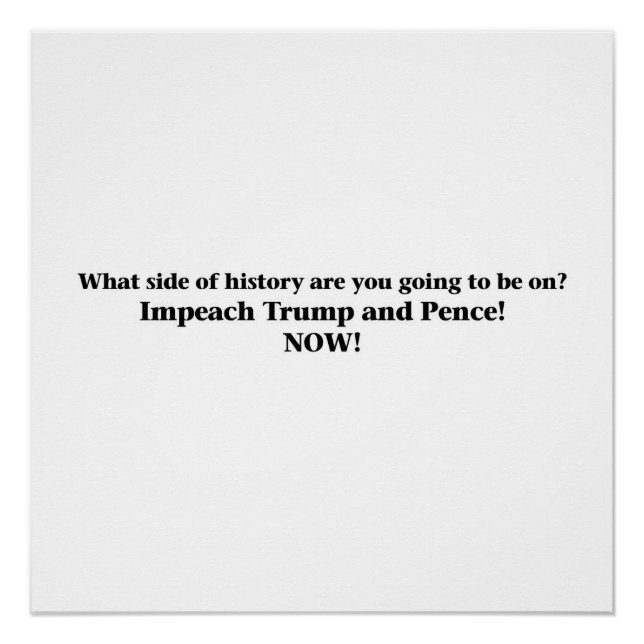 Pôster Impetar Trump e Pence (Frente)