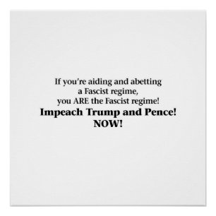 Pôster Impetar Trump e Pence