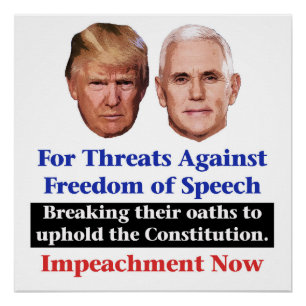 Pôster Impetar Trump e Pence