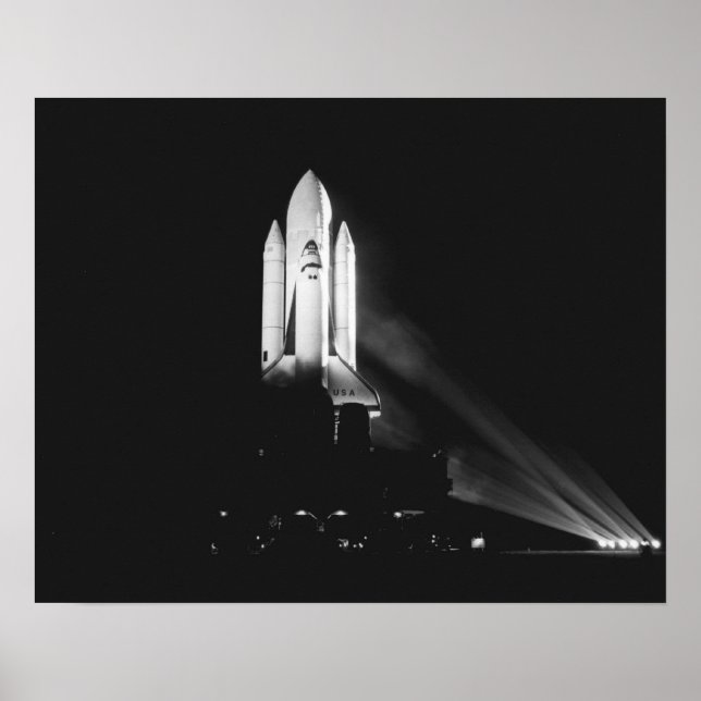 Pôster Implantação da Colúmbia do Ônibus Espacial (STS-2) (Frente)