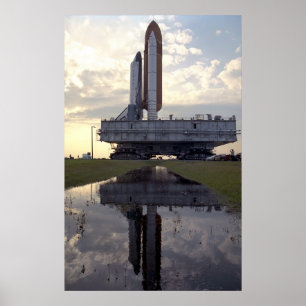 Poster Implantação da Colúmbia do Ônibus Espacial (STS-55