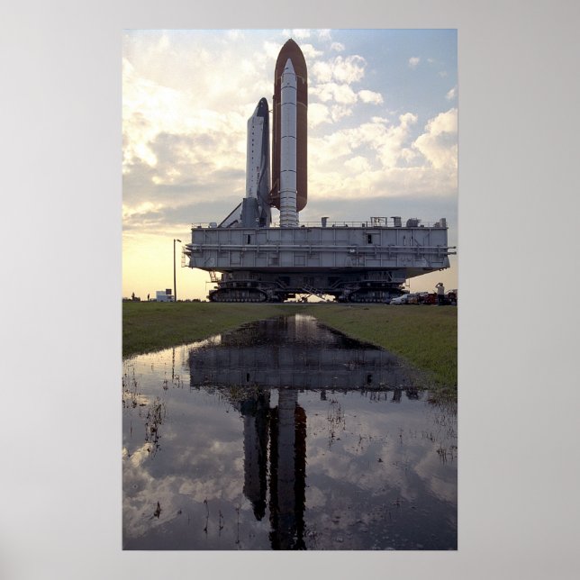 Poster Implantação da Colúmbia do Ônibus Espacial (STS-55 (Frente)