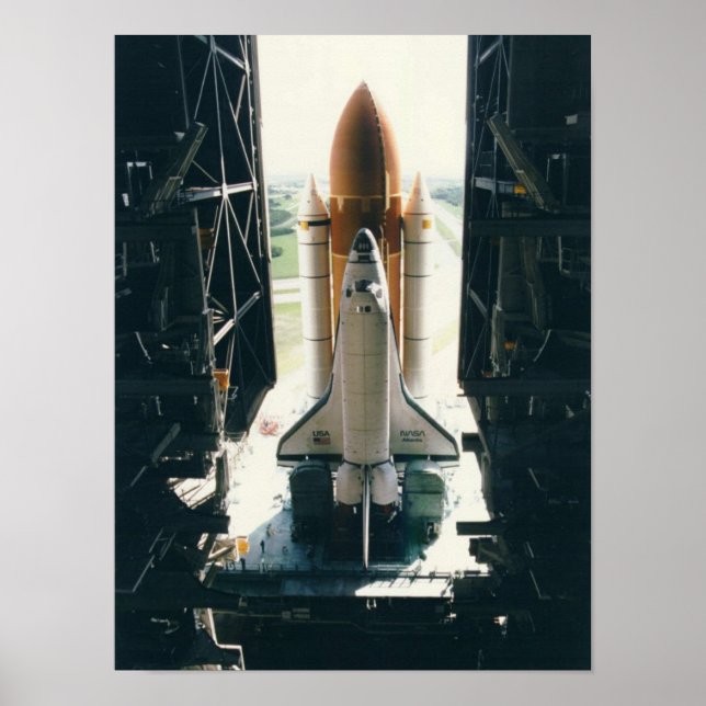 Poster Implantação de Atlântida de Shuttle Espacial (STS- (Frente)