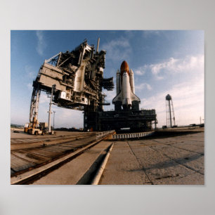 Pôster Implantação de Atlântida de Shuttle Espacial (STS-