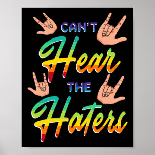 Poster Implante de Audição de Sensibilização Asl não pode