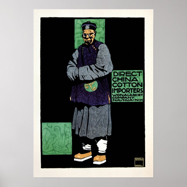 Poster IMPORTADORES DE ALGODÃO DIRETOS DA CHINA Ludwig Ho (Frente)