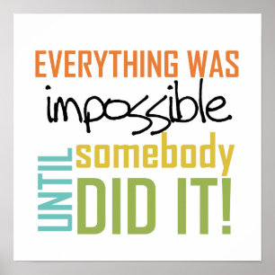 Poster Impossível até alguém fê-lo