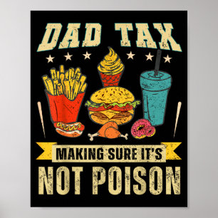 Poster Imposto do Pai Retro Garantindo que Não É Ison Eng