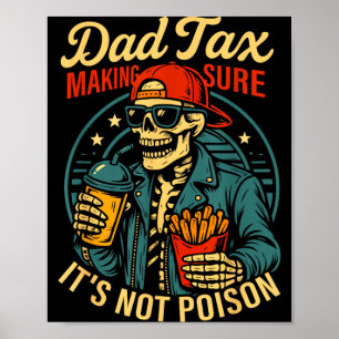 Poster Imposto do Papai Garantindo que não seja Esqueleto