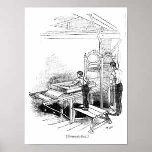 Pôster Imprensa-impressão