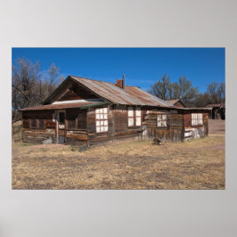 Poster Impressão: Antiga Casa de Madeira