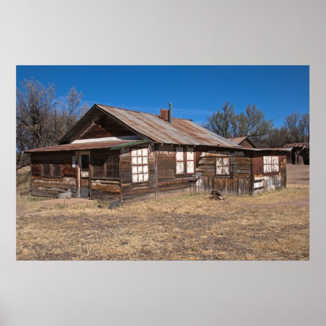 Poster Impressão: Antiga Casa de Madeira (Frente)