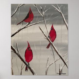 Poster Impressão com Cardinals