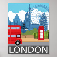 Poster impressão de arte de Londres