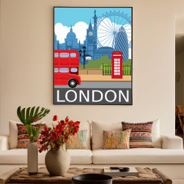 Poster impressão de arte de Londres