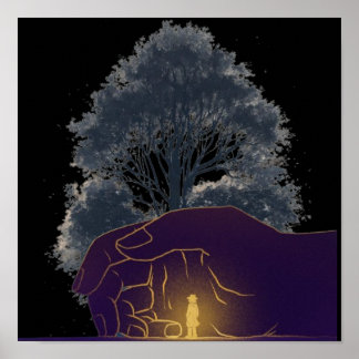 Poster "Impressão de tela de intervenção divina"