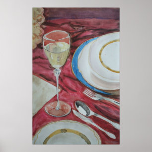 Poster "Impressão do banquete exclusivo"