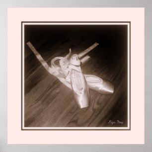 Pôster 'Impressão do painel Calçado de Rosa de de Toe