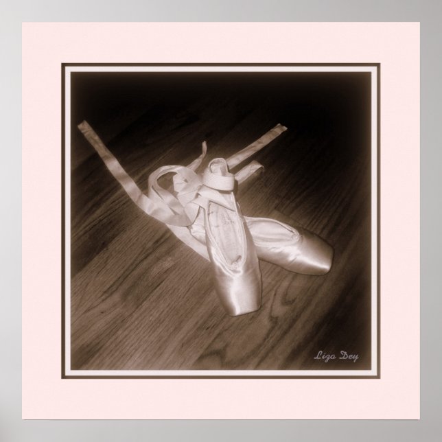 Pôster 'Impressão do painel Calçado de Rosa de de Toe (Frente)