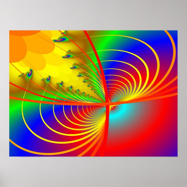 Pôster Impressão: Gráfico Fratural II (Frente)