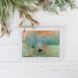 Poster Impressão, nascer do sol por Claude Monet